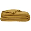 Image de Couvre lit en gaze de coton moutarde 260x240