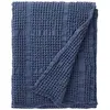 Image de Couvre lit en jacquard de coton bleu 260x240