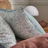Image de Taie d'oreiller en percale de coton bleu 50x75