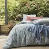 Image de Parure de lit imprimée en percale de coton bleu 240x220 cm