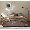 Image de Parure de lit en percale de coton beige 140 x 200 cm