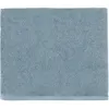 Image de Serviette invité unie en coton bleu Baltique 30x50