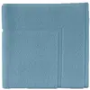 Image de Tapis de bain uni en coton bleu Baltique 60x100