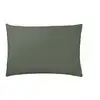 Image de Taie d'oreiller unie en gaze de coton vert 50x75
