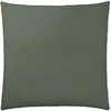 Image de Taie d'oreiller unie en gaze de coton vert 65x65