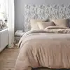 Image de Housse de couette en gaze de coton beige 140x200