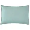 Image de Taie d'oreiller en percale de coton bleu archipel 50x70