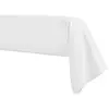 Image de Taie de traversin en percale de coton blanc 43x230
