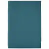 Image de Drap plat en percale de coton bleu 180x290