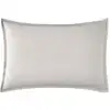 Image de Taie d'oreiller en percale de coton gris perle 50x70