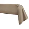 Image de Taie de traversin en percale de coton taupe 43x190