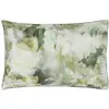 Image de Taie d'oreiller imprimée en percale de coton vert 50x75