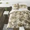Image de Housse de couette imprimée en percale de coton beige 240x220
