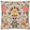 Image de Taie d'oreiller imprimée en percale de coton beige 65x65cm