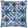 Image de Housse de coussin imprimée en coton bleu indigo 60x60cm