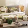 Image de Housse de couette en percale de coton multicolore 140x200cm