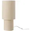 Image de Lampe à poser en tissu crème