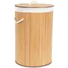 Image de Panier à linge en lattes de bambou H60cm