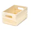 Image de Boîte de rangement en bois naturel 2 poignées 30x20cm