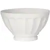 Image de De 2 bols à côtes 9,5 cm (lot blanc en porcelaine