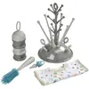 Image de Coffret naissance Egoutte biberon et accessoires Gris et bleu