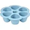 Image de Moule de congélation multi portions silicone bleu