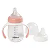 Image de Béaba Tasse Biberon d'Apprentissage 2en1 Rose 210ml