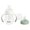 Image de Béaba Biberon 2 en 1 Anti-Fuite Poignées amovibles Vert Sauge 210 ml