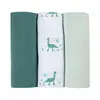 Image de Lot de 3 langes en coton vert