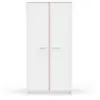 Image de Armoire 2 portes blanc bleu et orange h180,9 cm