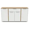 Image de Enfilade 4 portes et 1 tiroir L160,7 cm - Effet Bois clair
