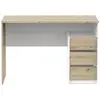 Image de Bureau 3 tiroirs l117 cm - bois clair