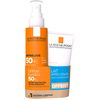 Image de La Roche Posay Anthelios Spray Solaire Invisible Corps SPF50+ avec parfum 200mL + Lait après-soleil Post-UV Exposure75mL offert