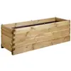 Image de Bac à fleurs rectangle en bois de pin L150cm