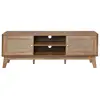 Image de Meuble tv 2 portes et cannage rotin - l140 cm