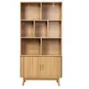 Image de Bibliothèque 2 portes coulissantes h157,5 cm - bois clair