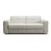 Image de Canapé 3 places convertible en tissu l207 cm - beige
