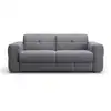 Image de Canapé 3 places convertible en tissu l207 cm - gris