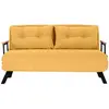 Image de Canapé lit 2 places convertible l133 cm - jaune