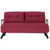 Image de Canapé lit 2 places convertible l133 cm - bordeaux