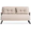 Image de Canapé lit 2 places convertible l133 cm - beige