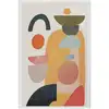 Image de Tapis rectangulaire écru à motifs géométriques - 120x180 cm