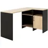 Image de Bureau d'angle effet bois et noir