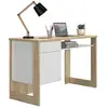 Image de Bureau avec 1 porte effet bois clair et blanc
