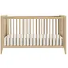 Image de Lit bébé évolutif effet bois de effet bois chêne 70cm x 140cm