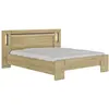 Image de Lit effet bois clair 140 x 190 cm