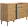 Image de Commode 3 tiroirs effet bois clair