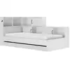 Image de Lit effet bois blanc 90 x 200 cm