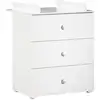 Image de Commode à langer New Basic Boutons boule blancs