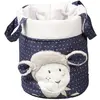 Image de Lot de 3 corbeilles gigogne en tissu en coton